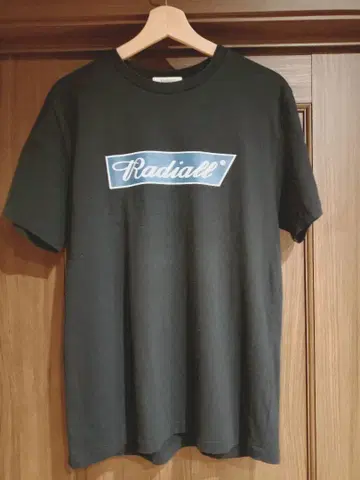 RADIALL 로고 프린트 T셔츠 블랙