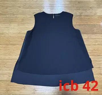 iicb 슬리브리스 상의 블랙 42