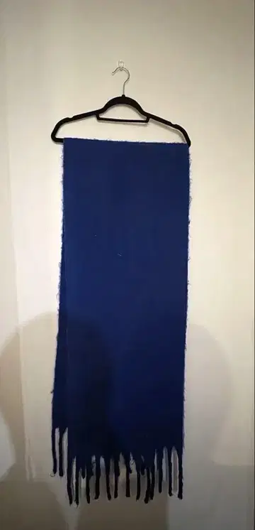 파란색 머플러