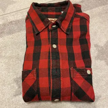 [ 할로윈 세일 ] CAMCO 카무코 버팔로 체크 빨검 플란넬 셔츠