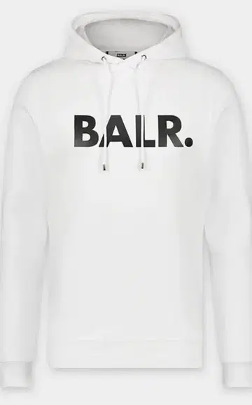 [ 미사용 새상품 ] BALR. 보라 후드티 화이트 S
