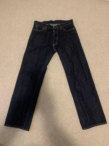 DENIME 스트레이트 데님 W32L 다크 인디고