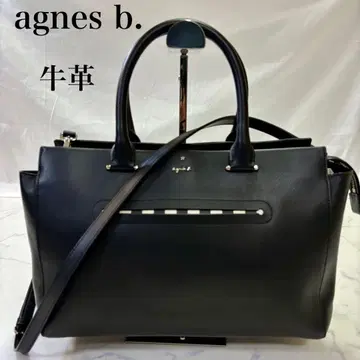 컨디션 최상 agnes b. VOYAGE 소가죽 2WAY 핸드 숄더백