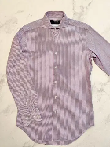 Maker's Shirt 카마쿠라 스트라이프 셔츠 37-81 퍼플 보라색