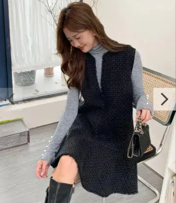 AGGIE TWEED DRESS