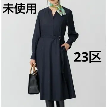 미사용 울 조젯 핏앤플레어 원피스 23구