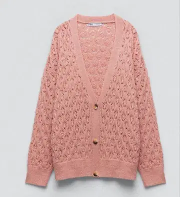 ZARA 핑크 가디건