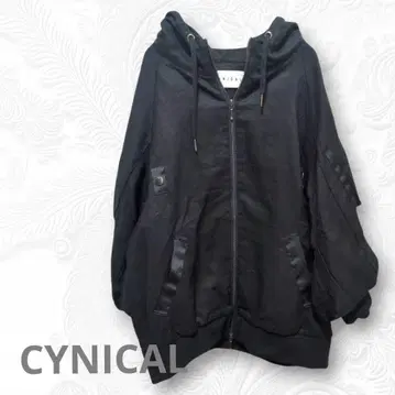 CYNICAL 린넨 집업 블루종 후디 이소재 MIX