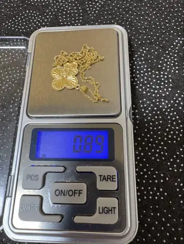 꽃 모티브 목걸이 0.89g