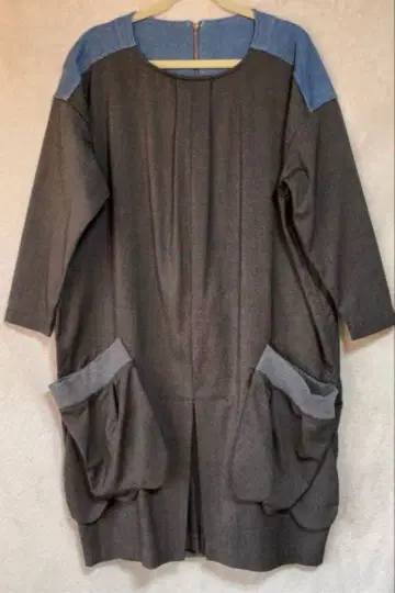 [ 새상품급 ] 메르시보쿠 데님 절개 오케 원피스
