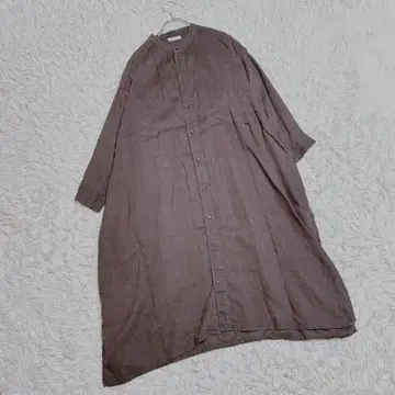 [스튜디오 클립] 린넨 셔츠 원피스 (F) 루즈핏 린넨 100%
