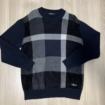 BLACK LABEL CHESTBRIDGE 체크 무늬 니트 스웨터