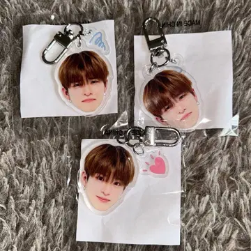 treasure 아사히 애락 캡슐 토이 얼굴 아크릴 키링