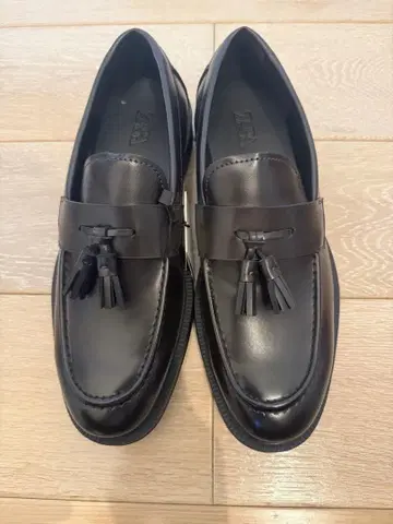 ZARA 태슬 장식 로퍼 27cm 브라운