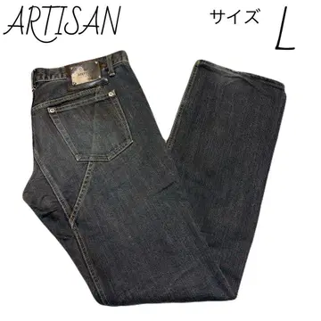 아티산 ARTISAN 스트레이트 데님 사이즈 L 블랙 청바지
