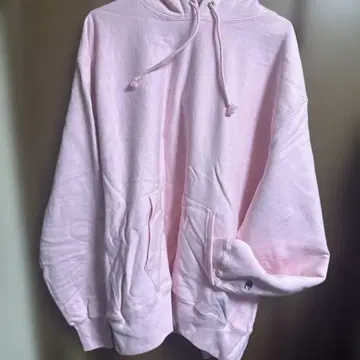 Champion Reverse Weave 후드티 XL 핑크
