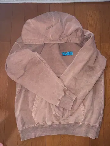 XLARGE 브라운 후드 부착 후드티