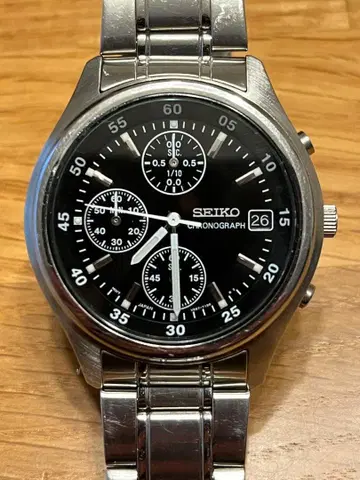 SEIKO 크로노그래프 아날로그 손목시계