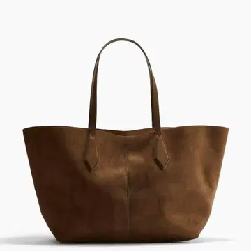 [ 미사용 새상품 ] H&M 토트백 스웨이드 브라운