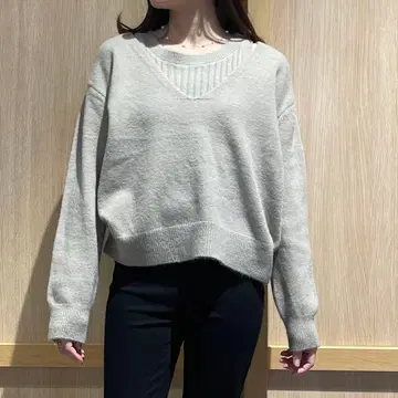 [ 새상품급 ] 3way 셋업 울 혼방 스웨터 Free 사이즈