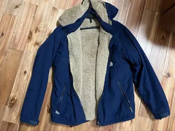 THE NORTH FACE 플리스 안쪽 네이비 마운틴 후드티