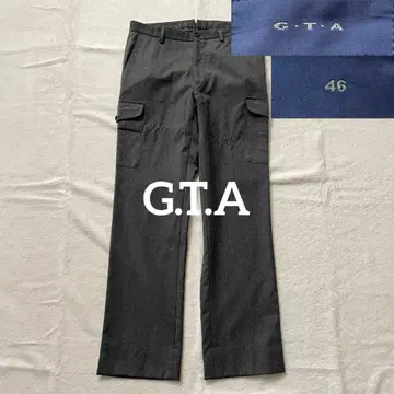 새상품급 GTA 울 카고 슬랙스 46 루마니아산 그레이