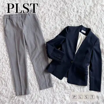 컨디션 최상 워셔블 플라스테 세트 코디 셋업 팬츠 수트 XS 사이즈