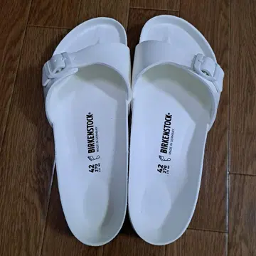 BIRKENSTOCK 마드리드 화이트 샌들 42 27.0