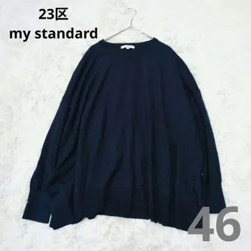 22AW 23구 울스 울 빅 실루엣 니트 다크 네이비