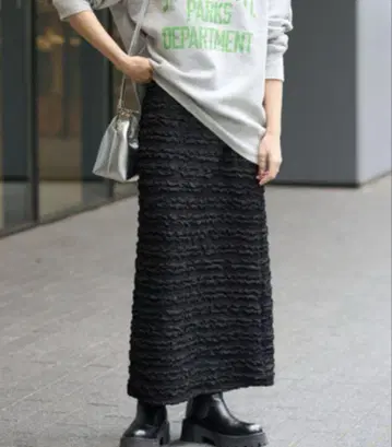 journal standard relume 셔링 자카드 스커트