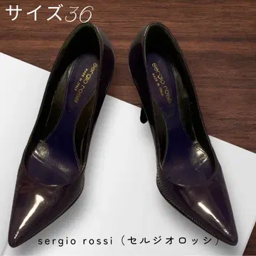 sergio rossi 퍼플 하이힐 36