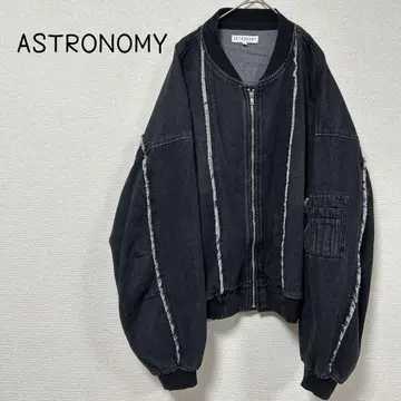 [ 새상품급 ] ASTRONOMY 데님 자켓 블루종 G M 블랙