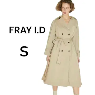 새상품급 FRAY I.D / 프레이 아이디 플리츠 트렌치코트 S 베이지