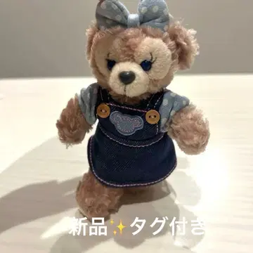 택 포함 디즈니씨 셰리메이 데님 오버롤 키링