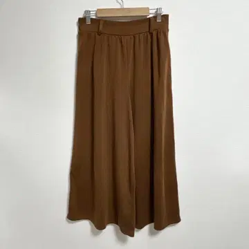 A572 루나시온/가우초 팬츠/와이드 팬츠/브라운/허리밴딩/M