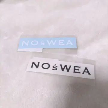 NOWsWEA [ S 사이즈 로고 커팅 스티커 흰색 검정색 ]