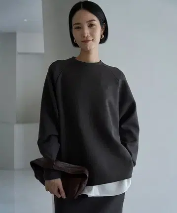 안피로 뷰티 폼 저지 백 지퍼 풀오버