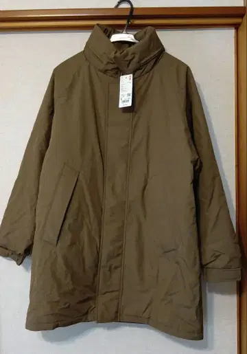 [ 미사용 새상품 ] UNIQLO 방풍 패딩 코트 브라운 S 사이즈