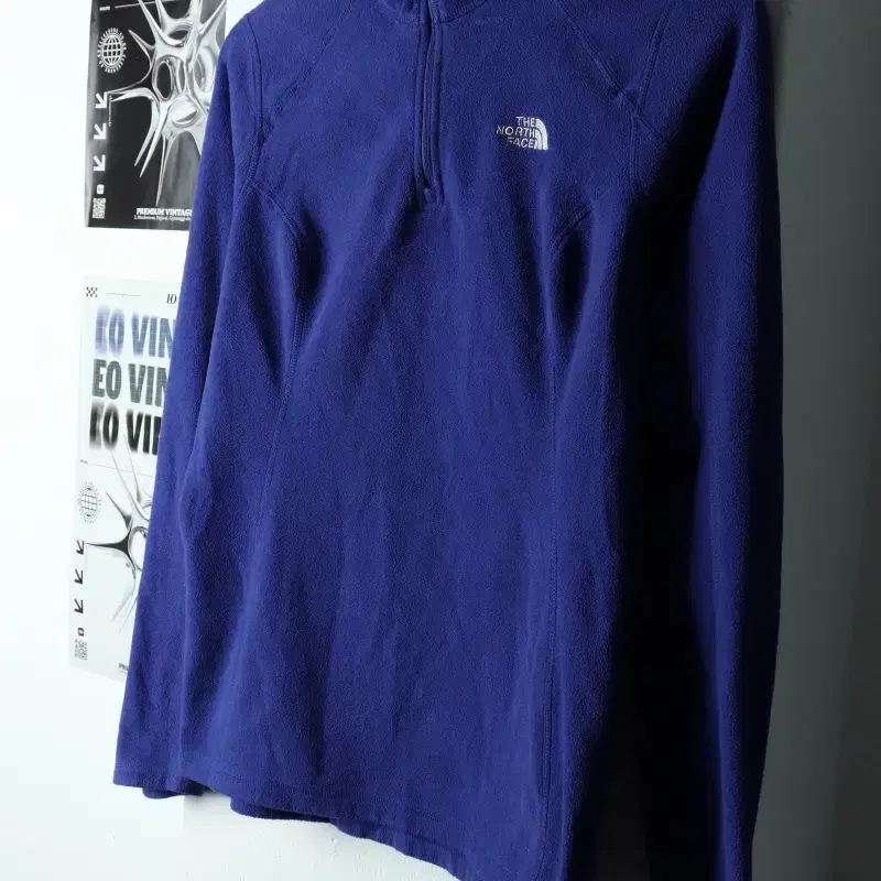 The North Face Zip-up Windbreaker Jumper Jacket Fleece Half-zip Purple - 1574B