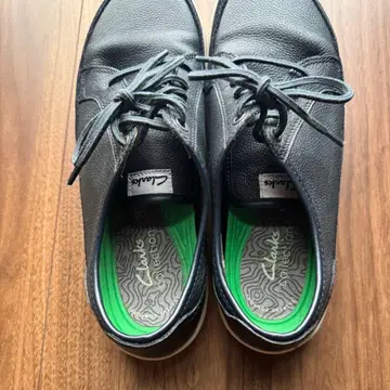 클락스 가죽 신발 끈 달린 구두 다크 네이비 26.5