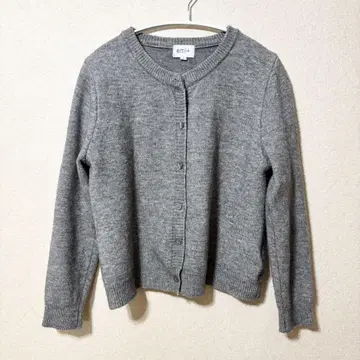 emi 니트 가디건 그레이