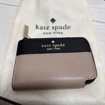 kate spade 코인 케이스 블랙/베이지