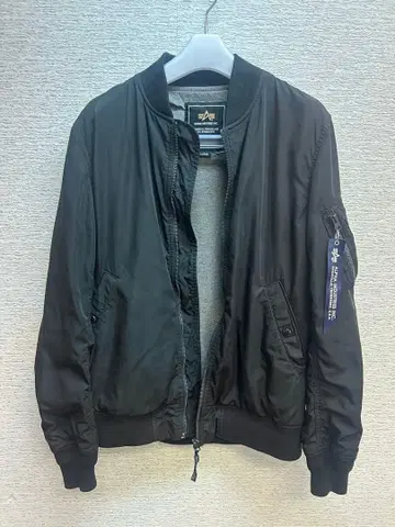 블랙 MA-1 알파인더스트리 플라이트 자켓 ML 블루종