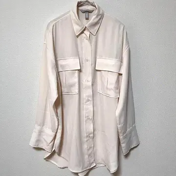 [ XS ] H&M 에이치앤엠 남성용 여성용 셔츠 스킨 컬러 베이지