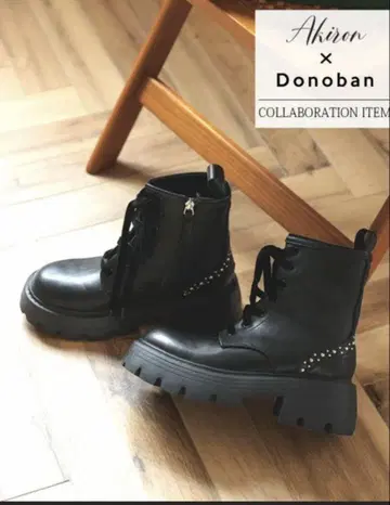 아키론 x Donoban 콜라보 2way 리본 레이스업 부츠 L 완판템