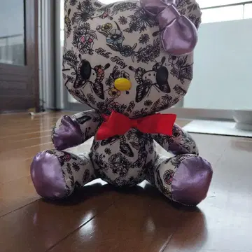 헬로키티 봉제 인형 꽃무늬