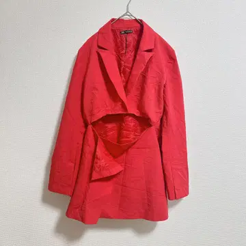 ZARA 쇼킹 핑크 오픈 프론트 자켓풍 미니 원피스