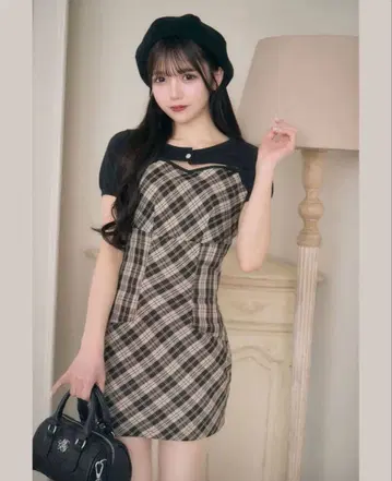 미셸 마카롱 미니 원피스