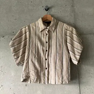 BANANA REPUBLIC 린넨 블렌드 반팔 셔츠 XS