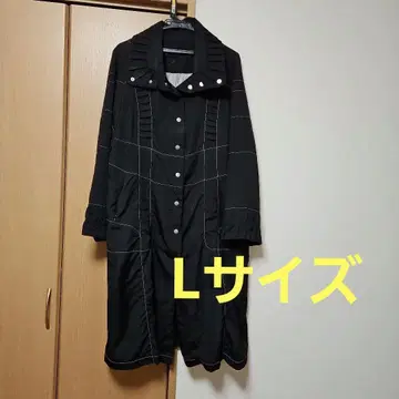 블랙 롱 코트 L 사이즈